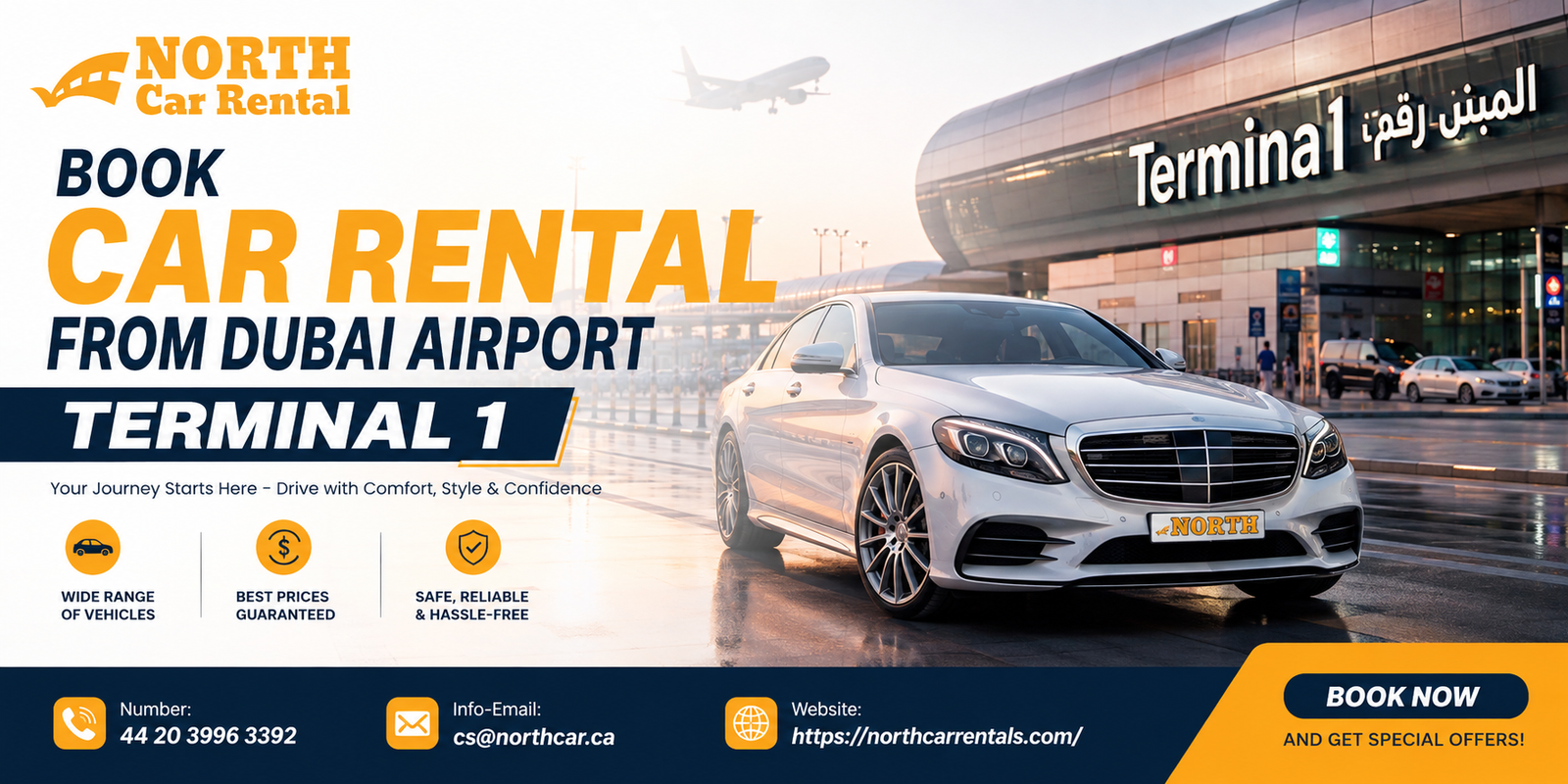 Book Car Rental from dubai airport terminal 1